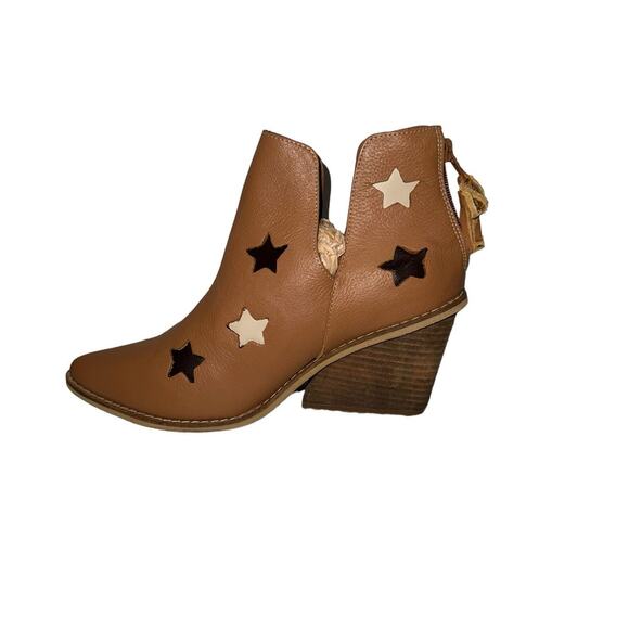 NIB! Silvia Cobos Shoot For The Moon Leather Booties - Size 6.5 - Picture 4 of 10